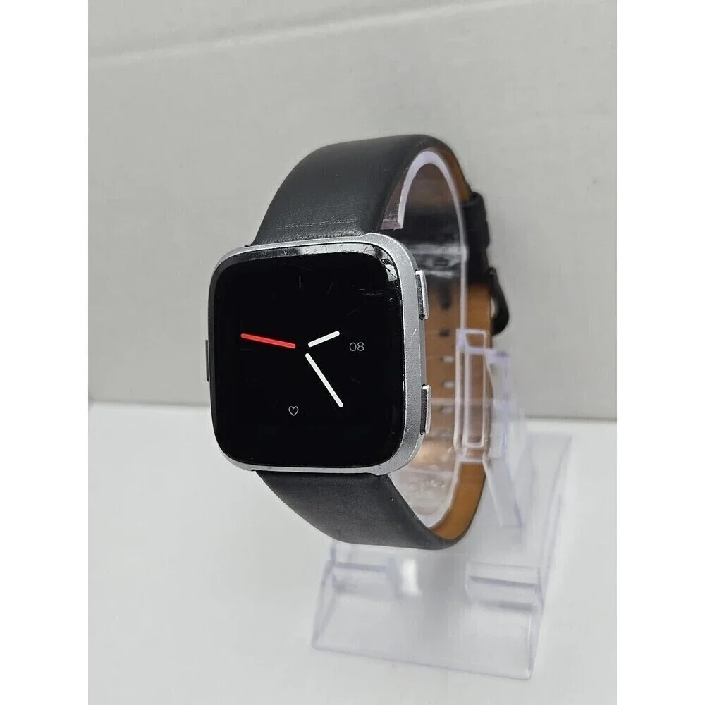 Fitbit Versa FB505 Special Edition Silver Smartwatch Activity Tracker No Charger